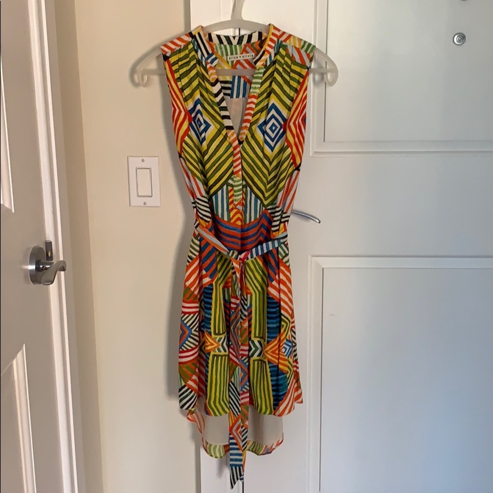 Alice & Olivia Dress with removable tie waste